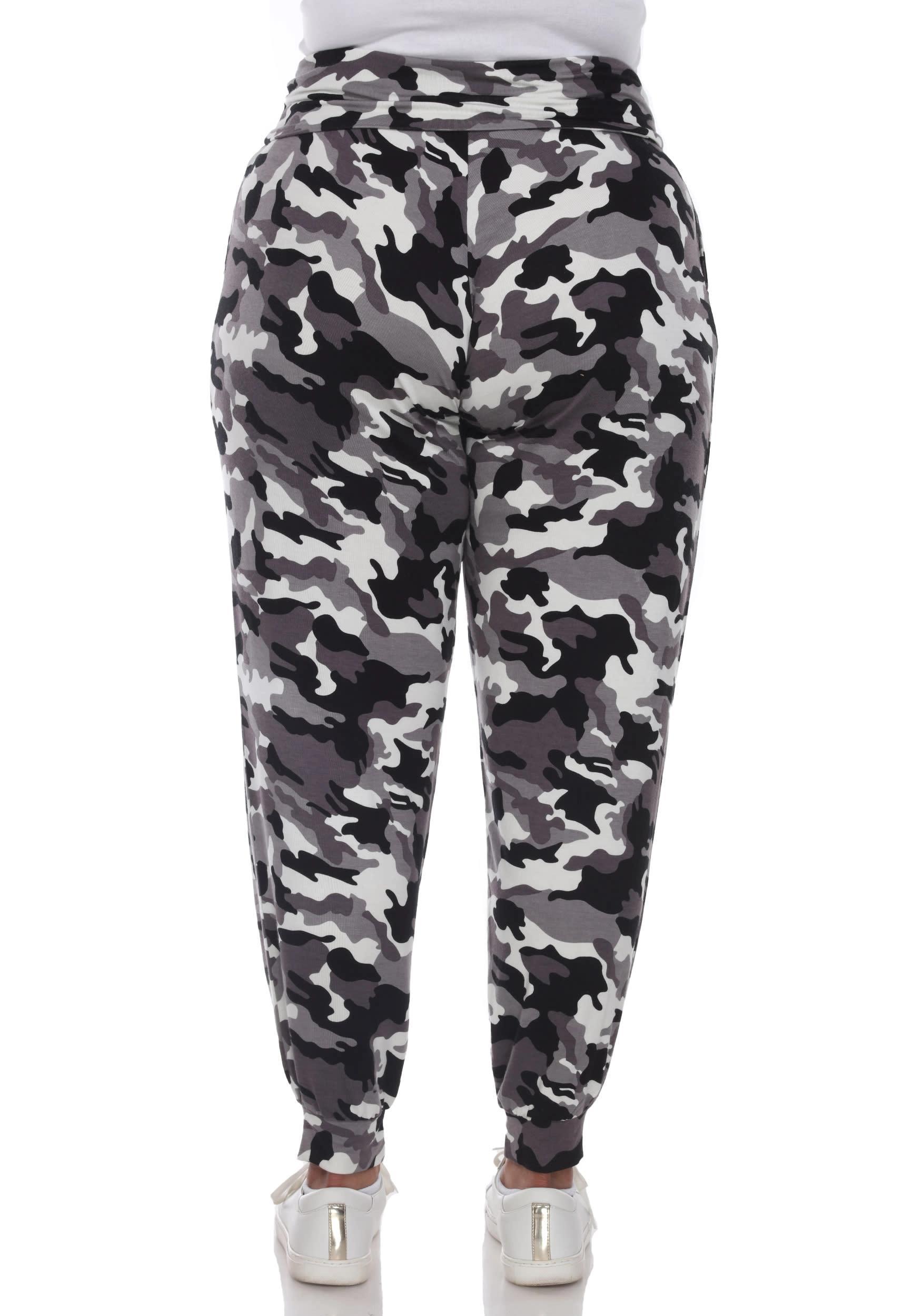 White Mark Plus Size Camo Harem Jogger Product Image