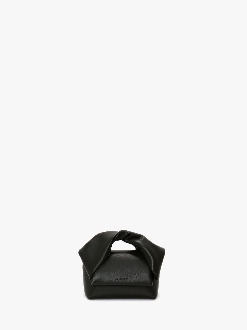 SMALL TWISTER - LEATHER TOP HANDLE BAG in black | JW Anderson US  Product Image