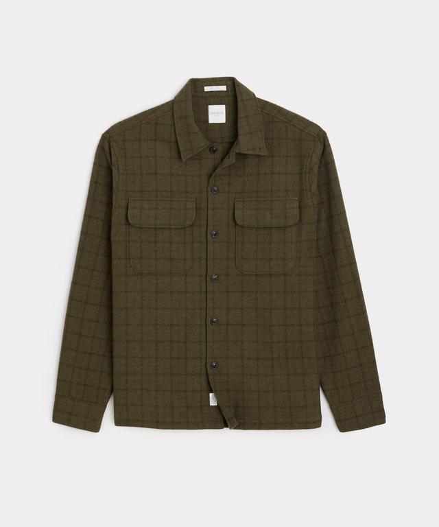 Italian Wool Field Overshirt Plaid Product Image