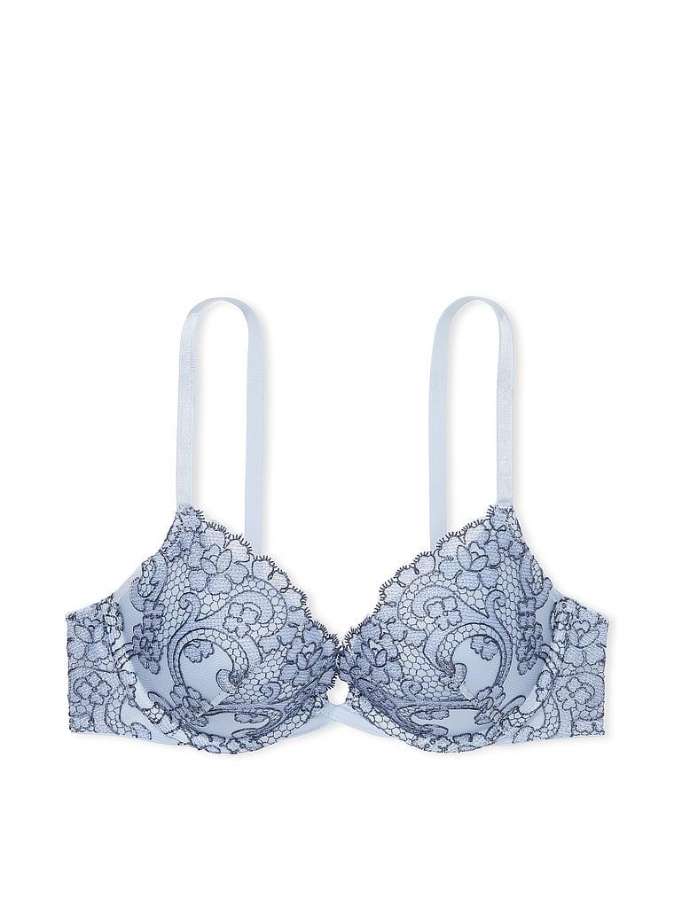 Boho Floral Embroidery Push-Up Bra Product Image