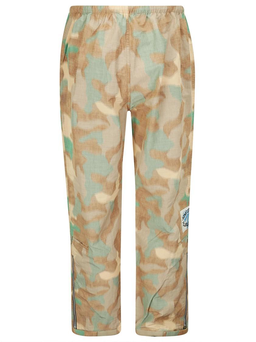 ACNE STUDIOS Beige & Green Camo Trousers In Neutrals Product Image