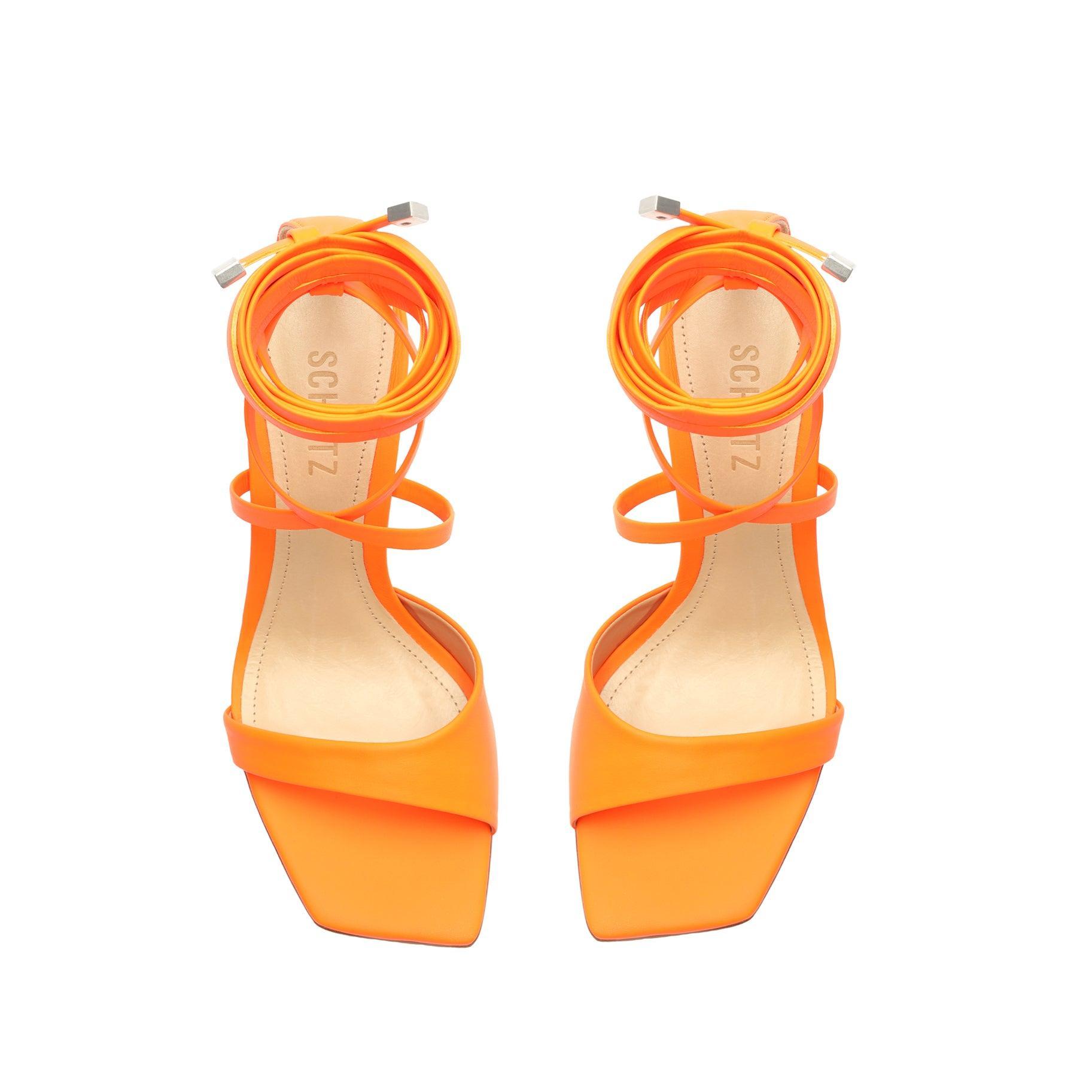 Open Stock Bryce Sandal - 5 Orange Leather Product Image