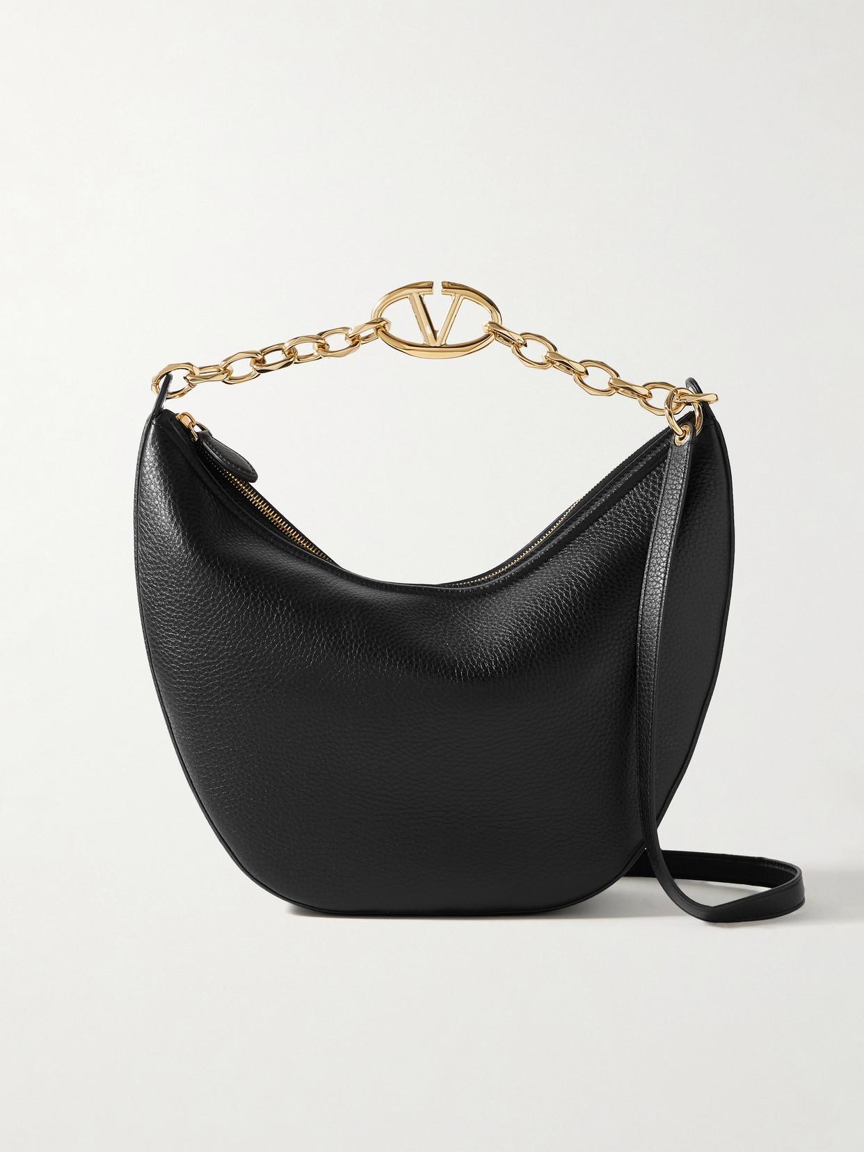 VALENTINO GARAVANI Small Moon Hobo Bag In Black Product Image