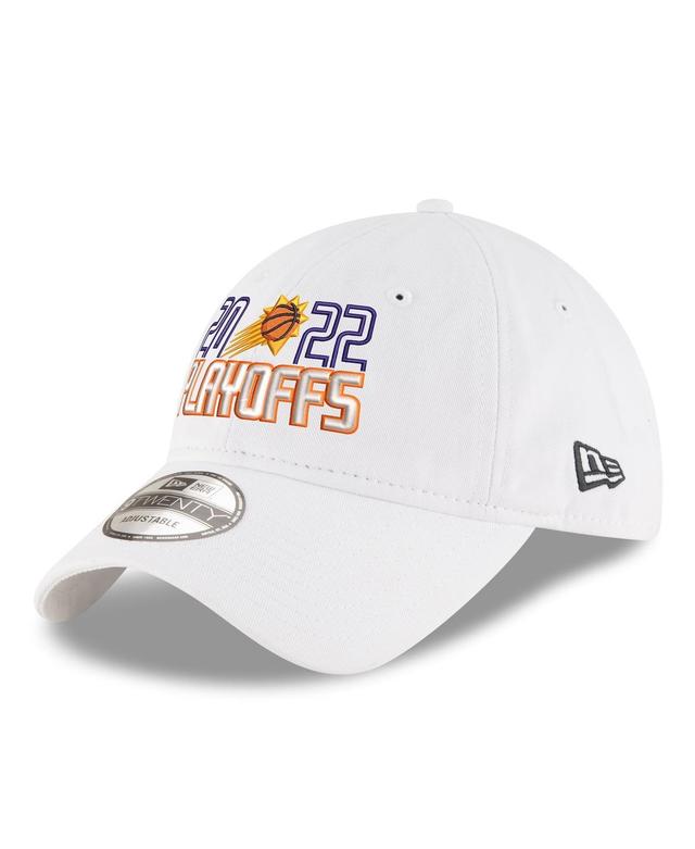 Mens New Era White Phoenix Suns 2022 Nba Playoffs Bubble Letter 9TWENTY Adjustable Hat Product Image