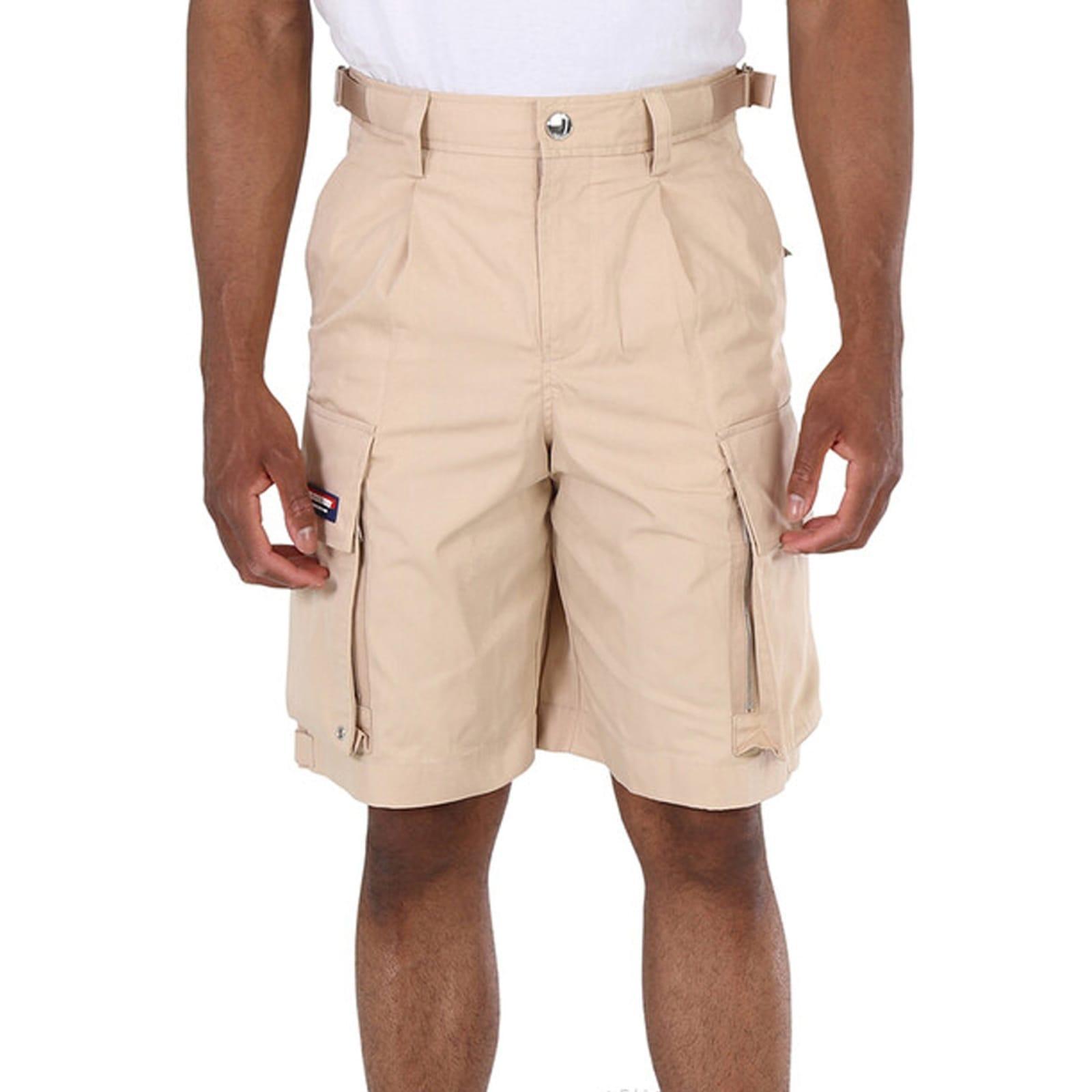 Cotton Bermuda Shorts In Beige Product Image