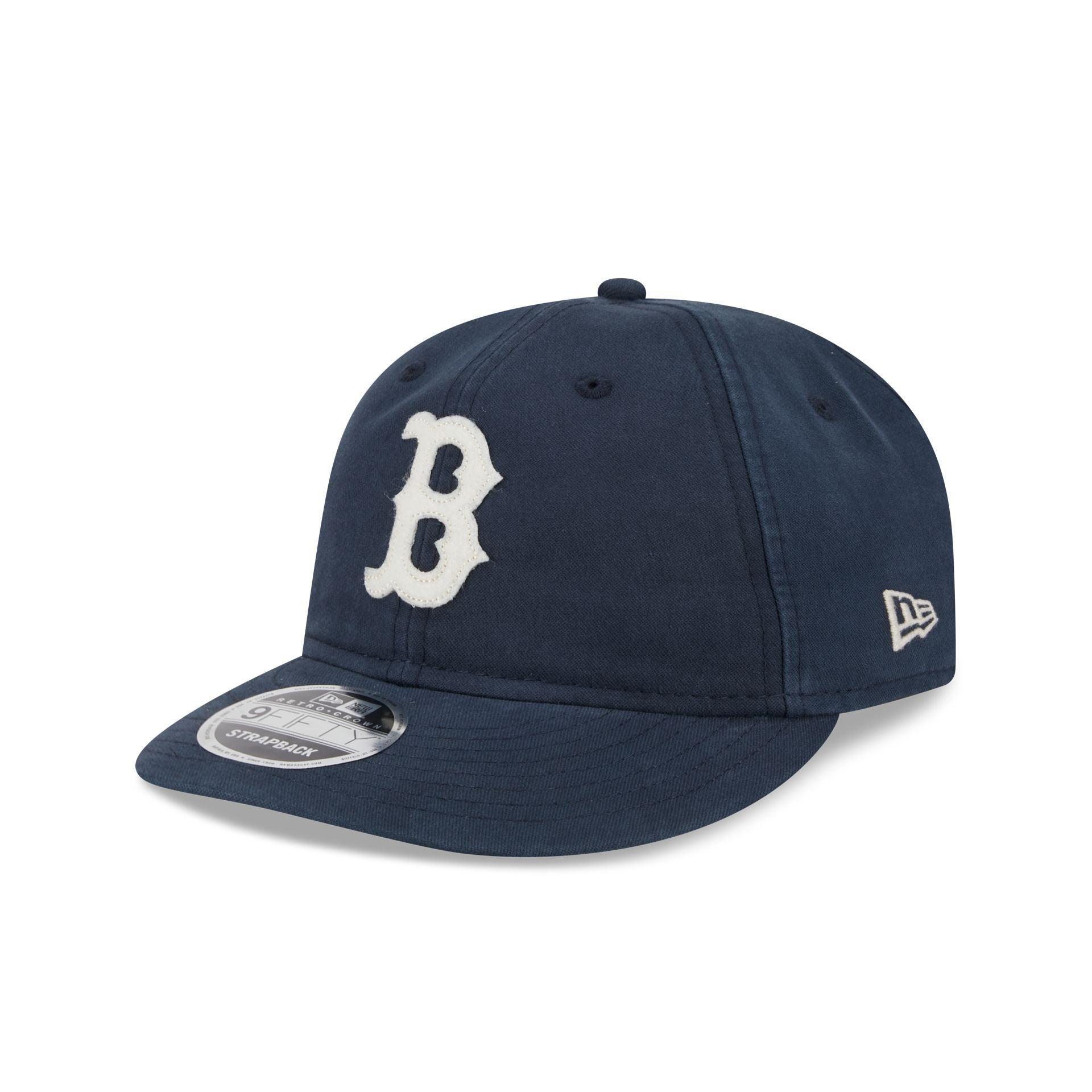 Boston Red Sox Canvas Felt Retro Crown 9FIFTY Adjustable Hat Male Product Image