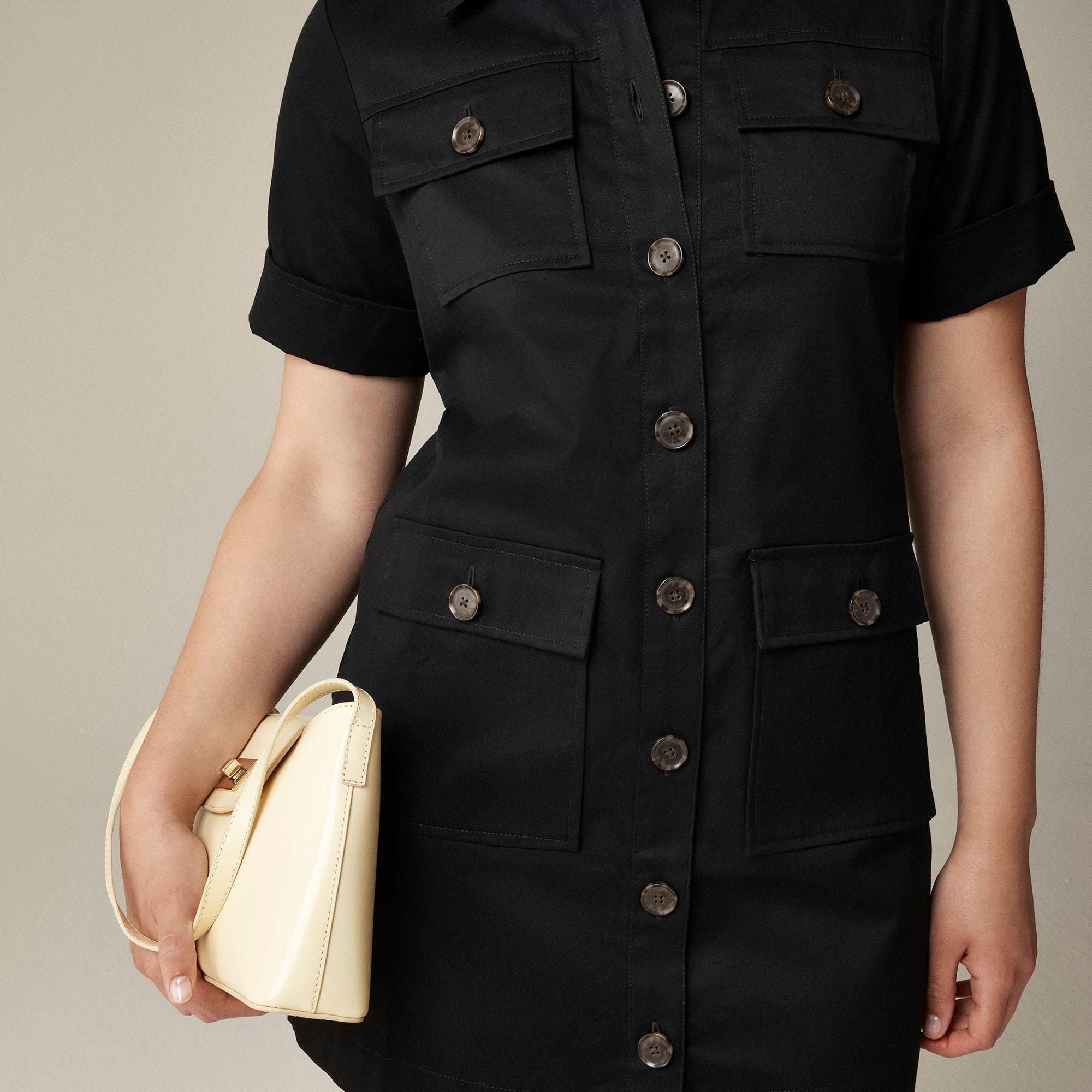 Gamine shirtdress in stretch twill Product Image