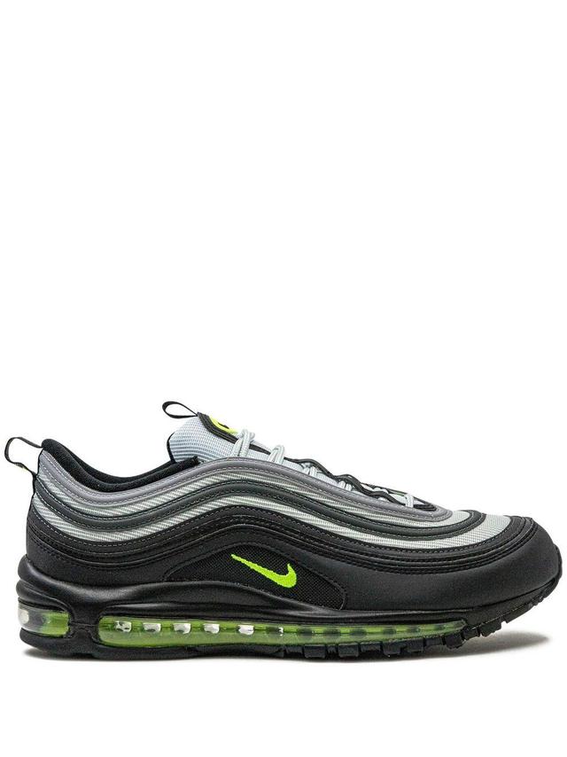 Black & Gray Air Max 97 Sneakers In Pure Platinum/volt-b Product Image