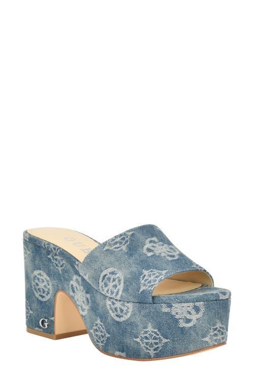 GUESS Yapplea Platform Slide Sandal Product Image