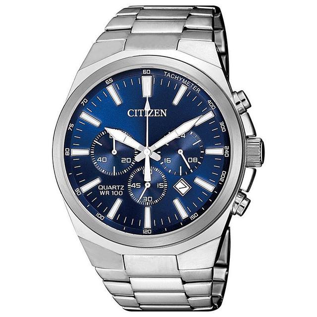 Citizen Mens Stainless Steel Chronograph Watch - AN8170-59L Silver Product Image