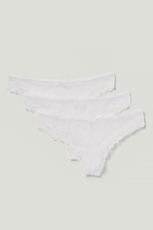 Lace Basic Thong 3-pack Product Image