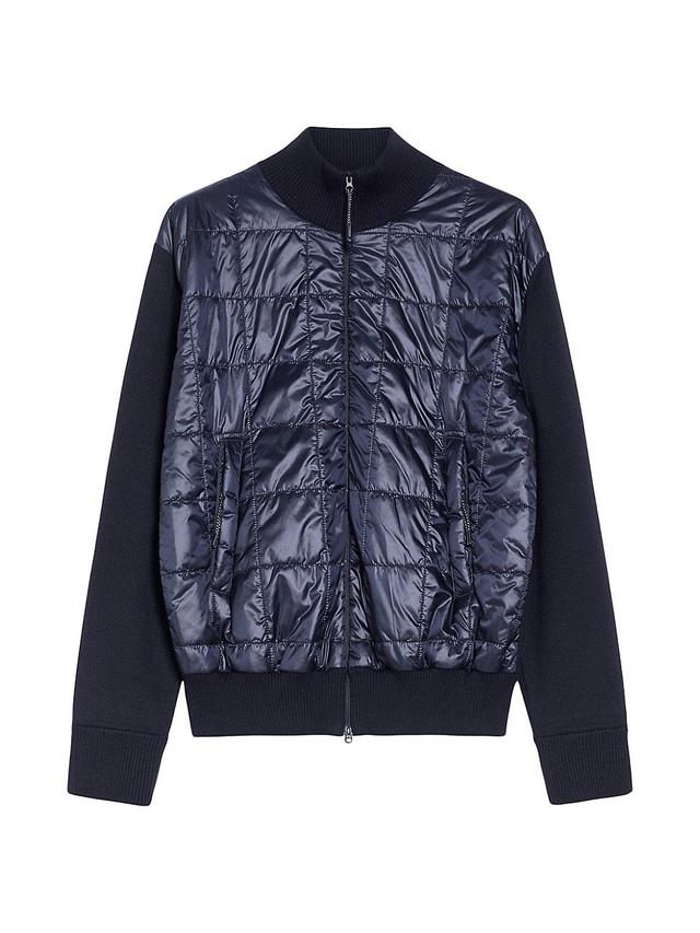 Womens Cinto Mixed-Media Bomber Jacket Product Image