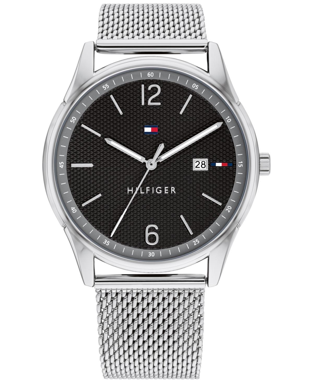 Tommy Hilfiger Mens Stainless Steel Mesh Bracelet Watch 42mm - Stainless Steel Product Image