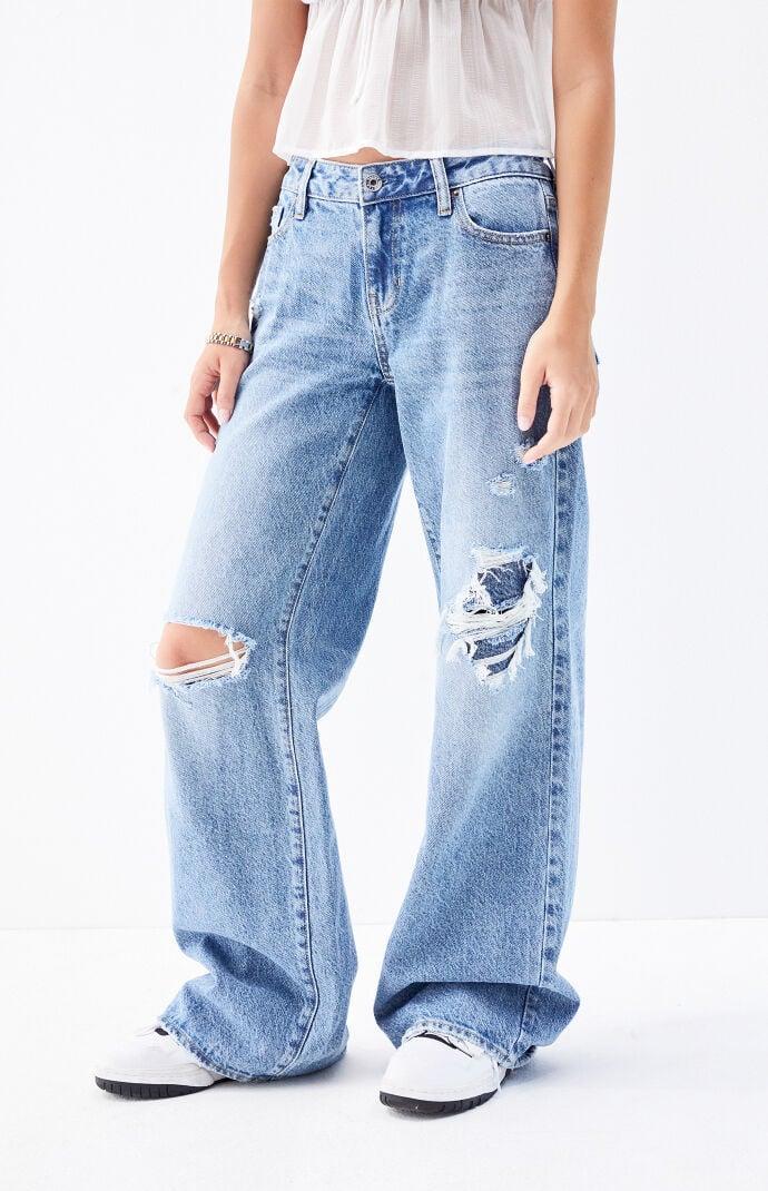 Women's Casey Ripped Low Rise Baggy Jeans - product image