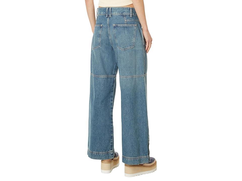 Free People Benji Relaxed Wide Legs (Salt of the Earth) Women's Jeans Product Image