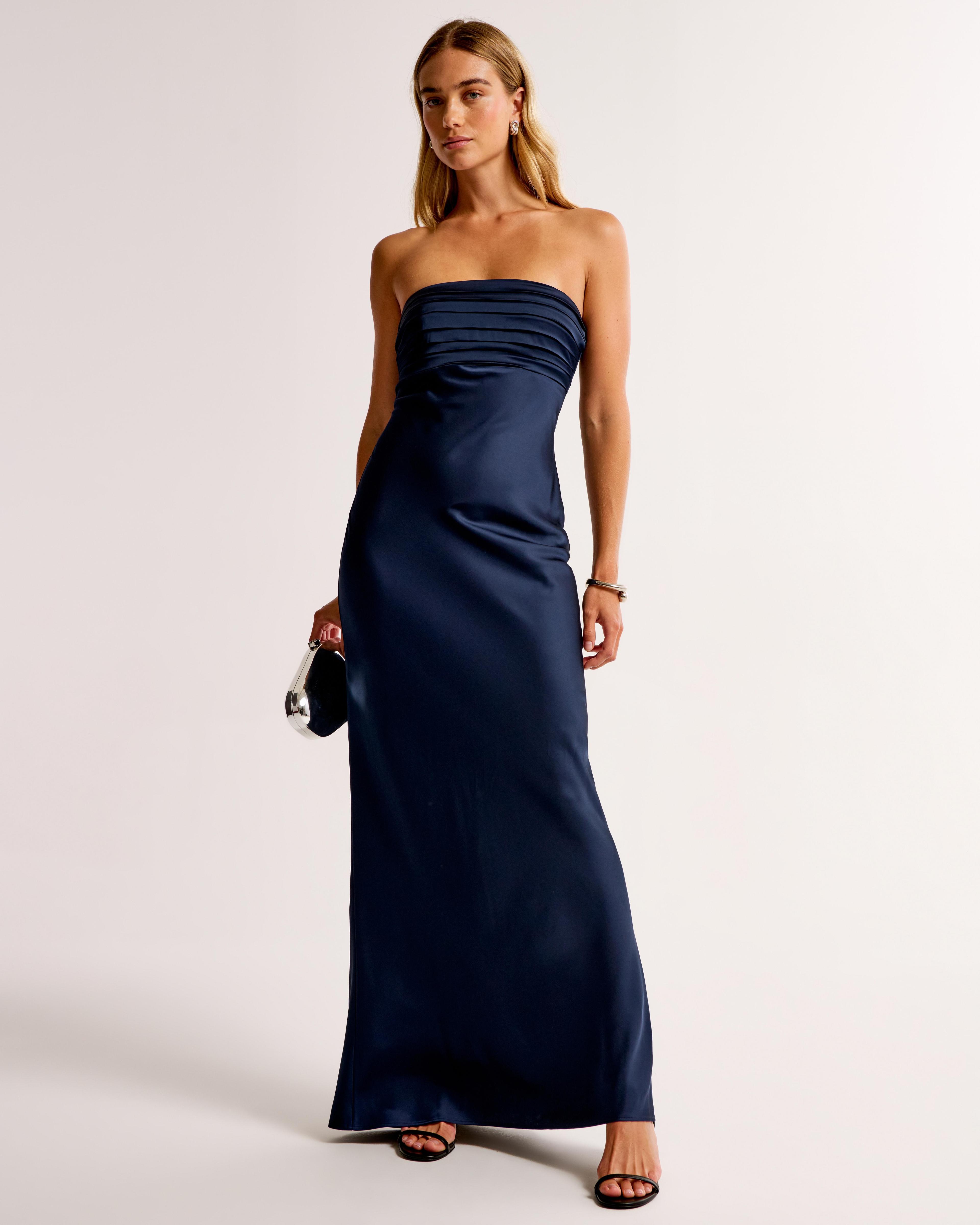 The A&F Emerson Strapless Slim Maxi Dress Product Image