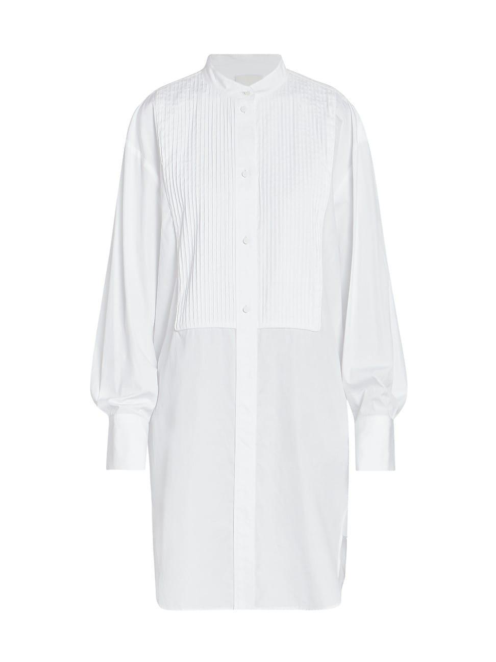 Womens Rineta Pleated Cotton Shirtdress Product Image