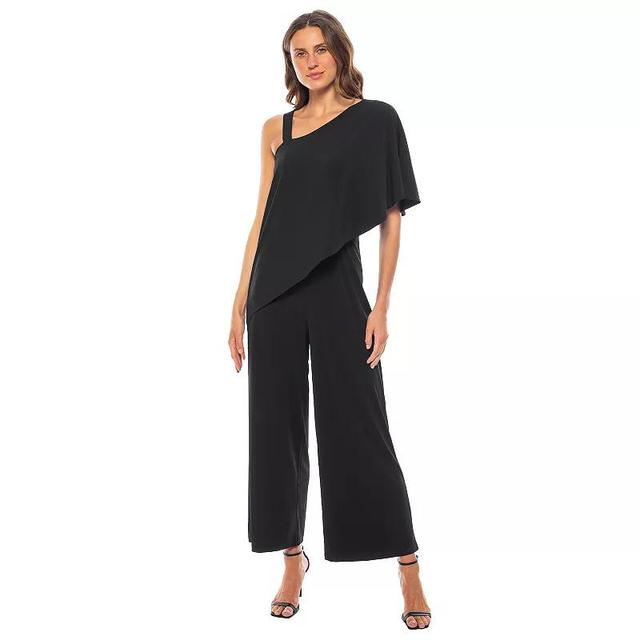 Womens Marina One-Shoulder Drape Cascade Jumpsuit Product Image