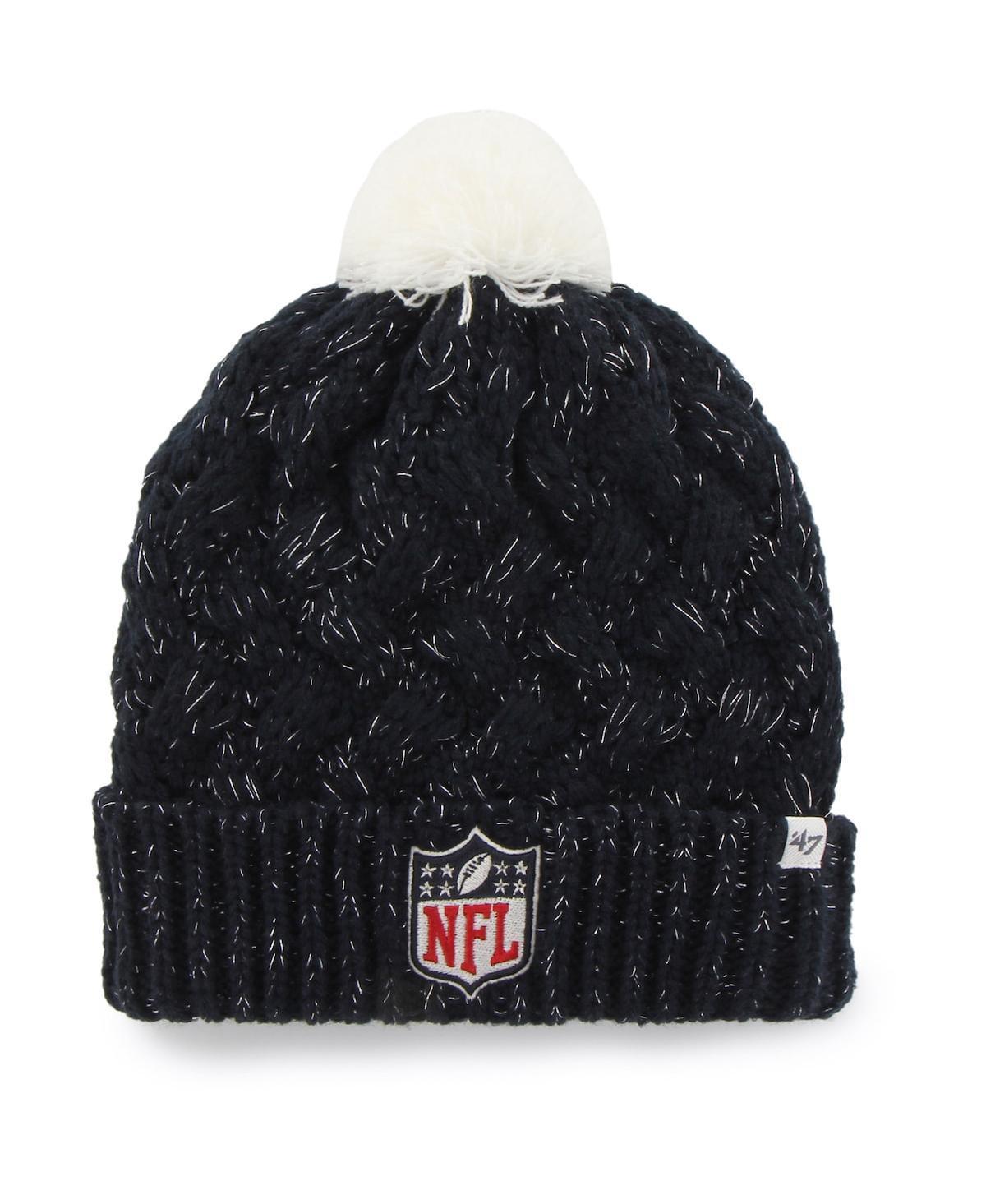 Womens 47 Navy Nfl Fiona New York Giants Cuffed Knit Hat with Pom Product Image