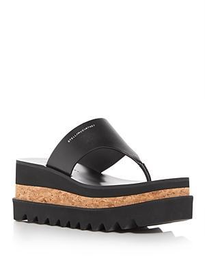 Stella McCartney Womens Sneak Elyse Platform Wedge Slide Sandals Product Image