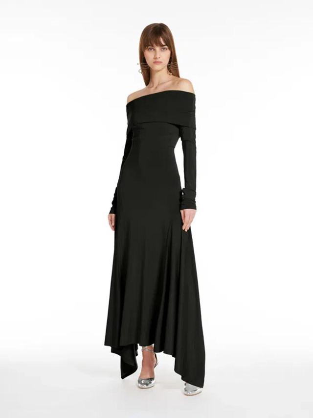 MAX MARA Viscose Jersey Dress In Black Product Image