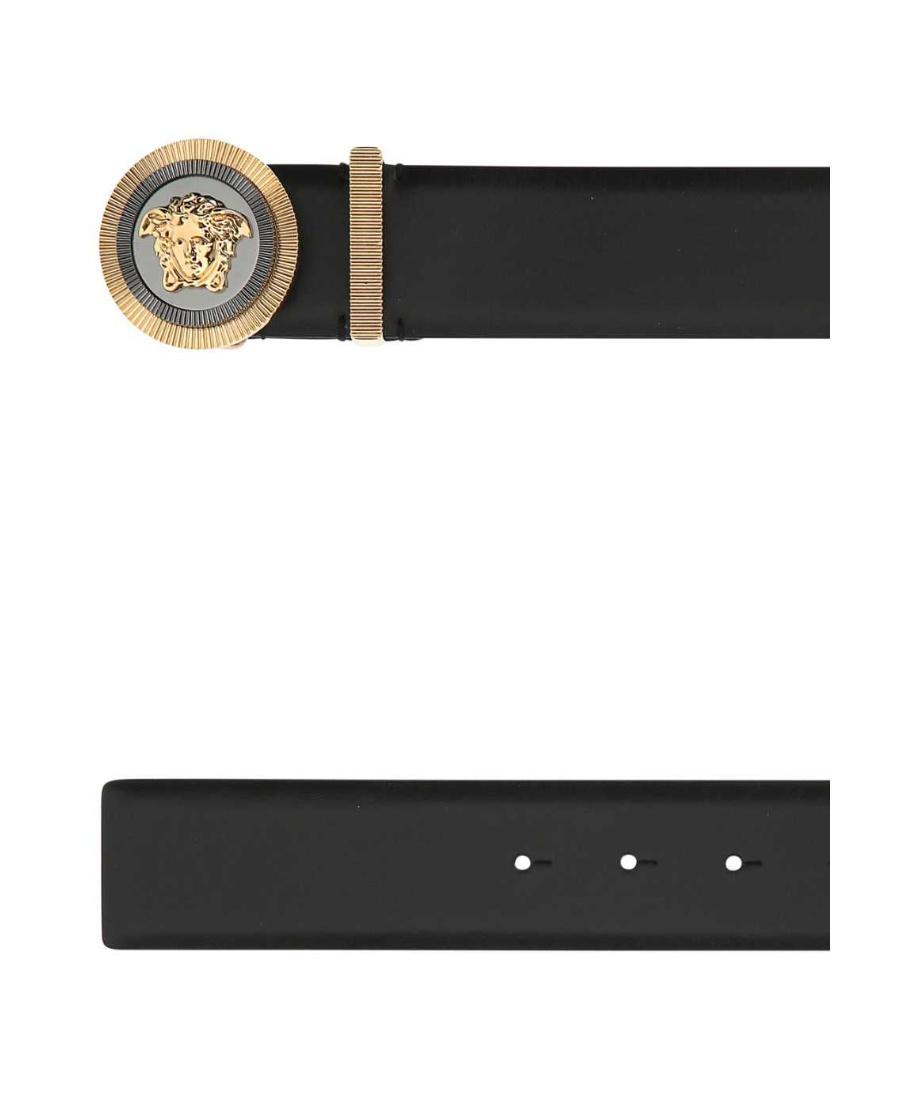 VERSACE La Medusa Plaque Belt In Black Product Image