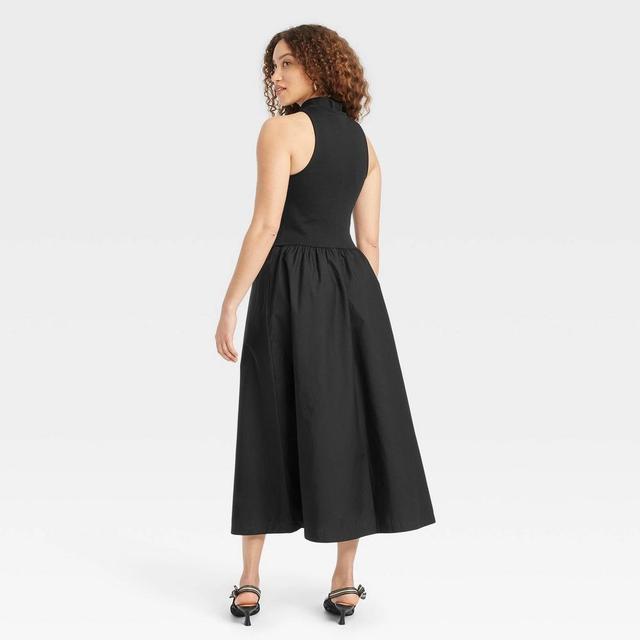 Womens Maxi A-Line Dress - A New Day Black XS Product Image