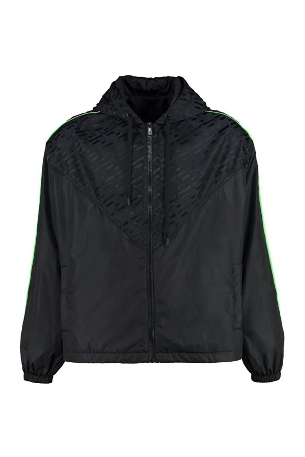 Panelled Logo-print Track Jacket In Black Product Image