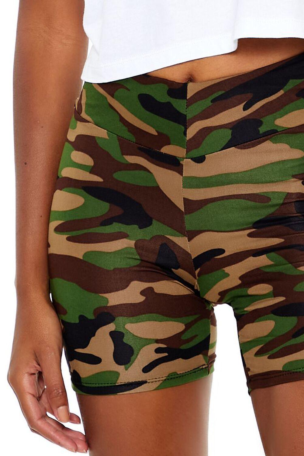 Camo Print Biker Shorts | Forever 21 Product Image