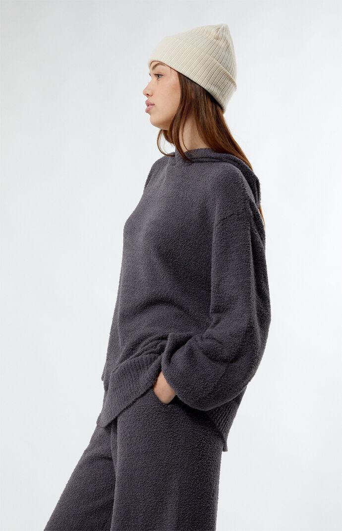 WEWOREWHAT Women's Knit Oversized Hoodie Product Image