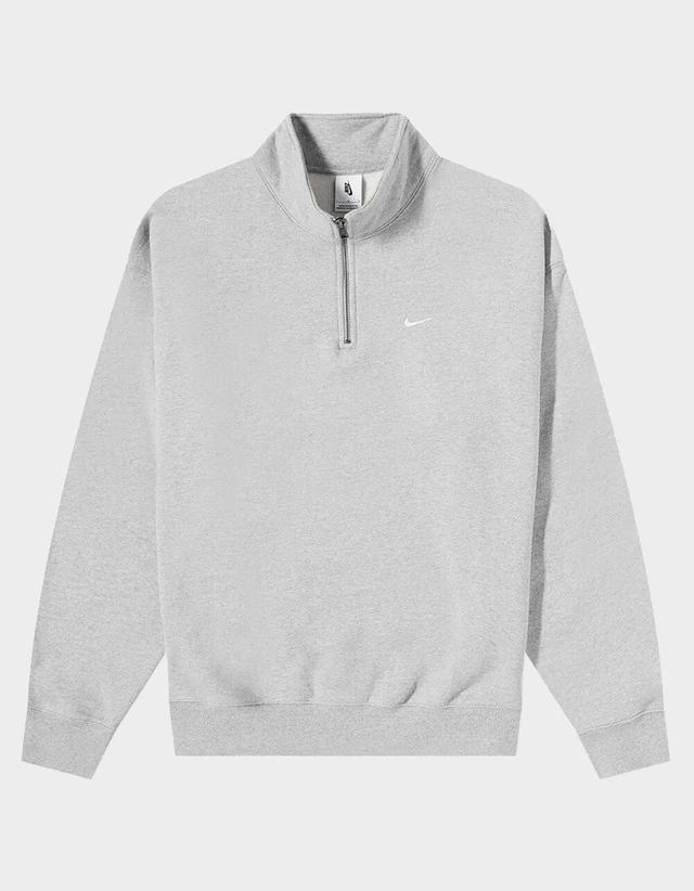 NIKE Solo Swoosh Mens Quarter Zip Sweatshirt Product Image