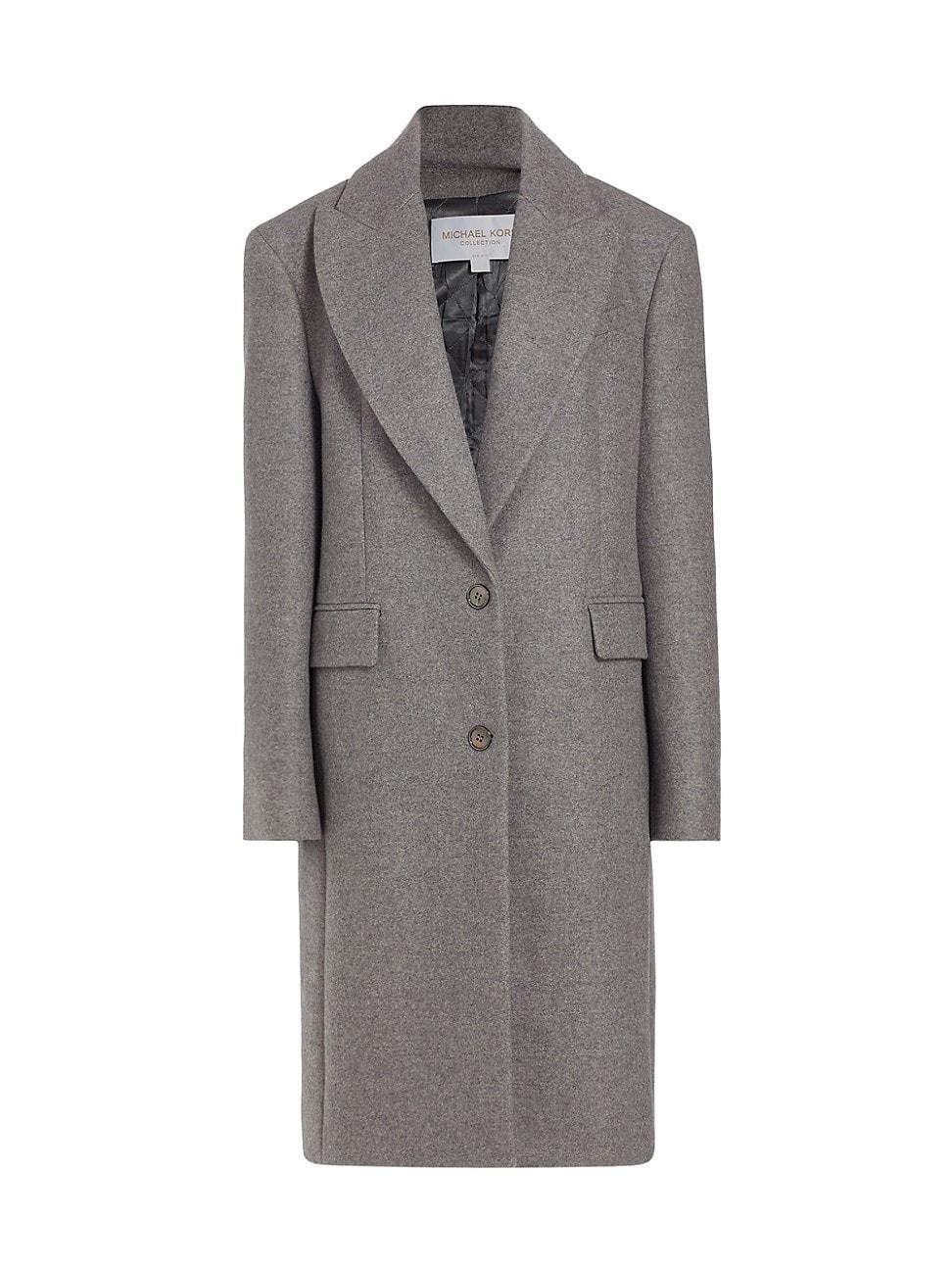 Womens Chesterfield Single-Breasted Wool Coat Product Image