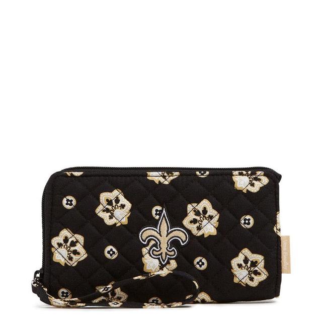 Vera Bradley NFL RFID Front Zip Wristlet Women in New Orleans Saints Bandana Product Image