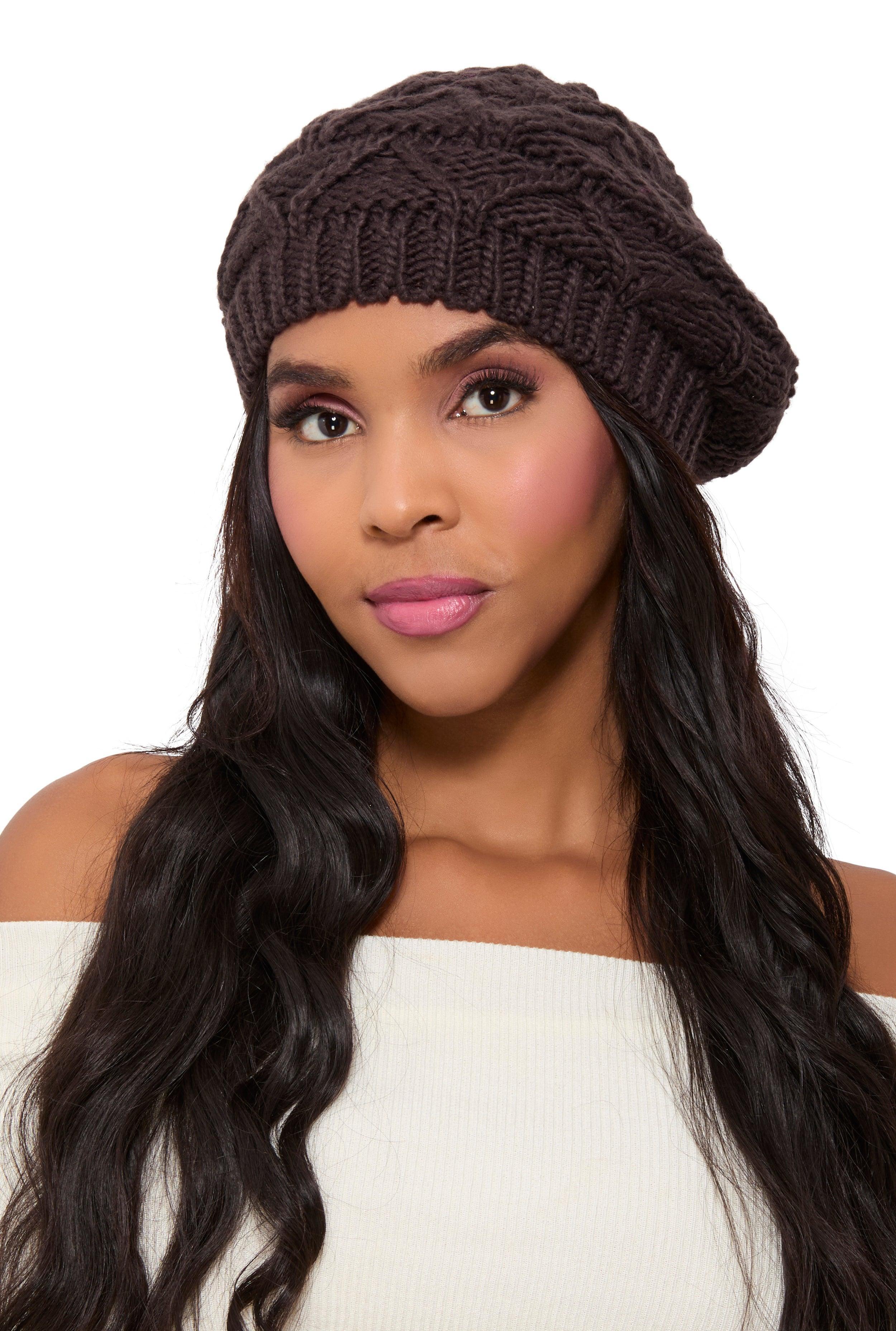 Womens Aran Knit Beret product image