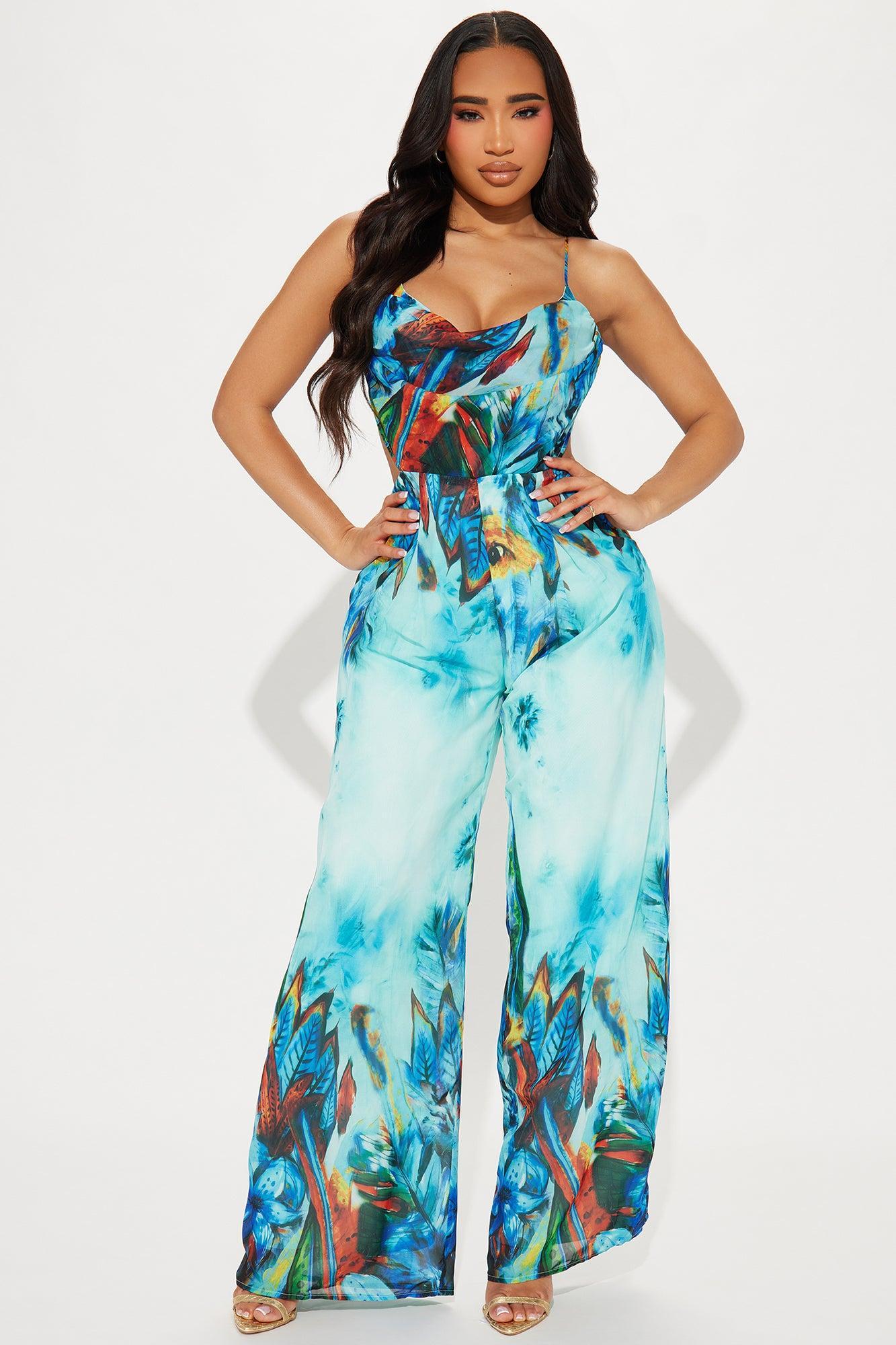 Best Of Days Jumpsuit - Blue/combo Product Image