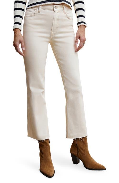 MANGO Crop Flare Jeans Product Image