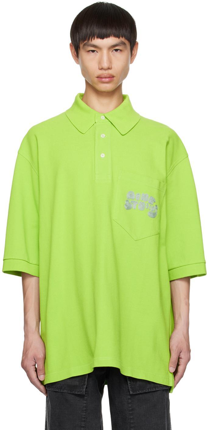 Logo Polo T-shirt In Green Product Image