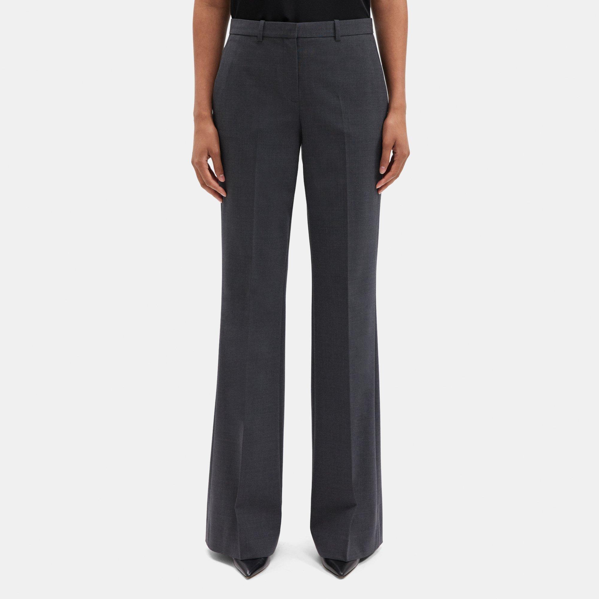 Stretch Wool Flare Pant | Theory Outlet Product Image