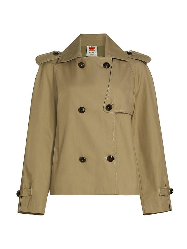 Womens Short Trench Coat Product Image