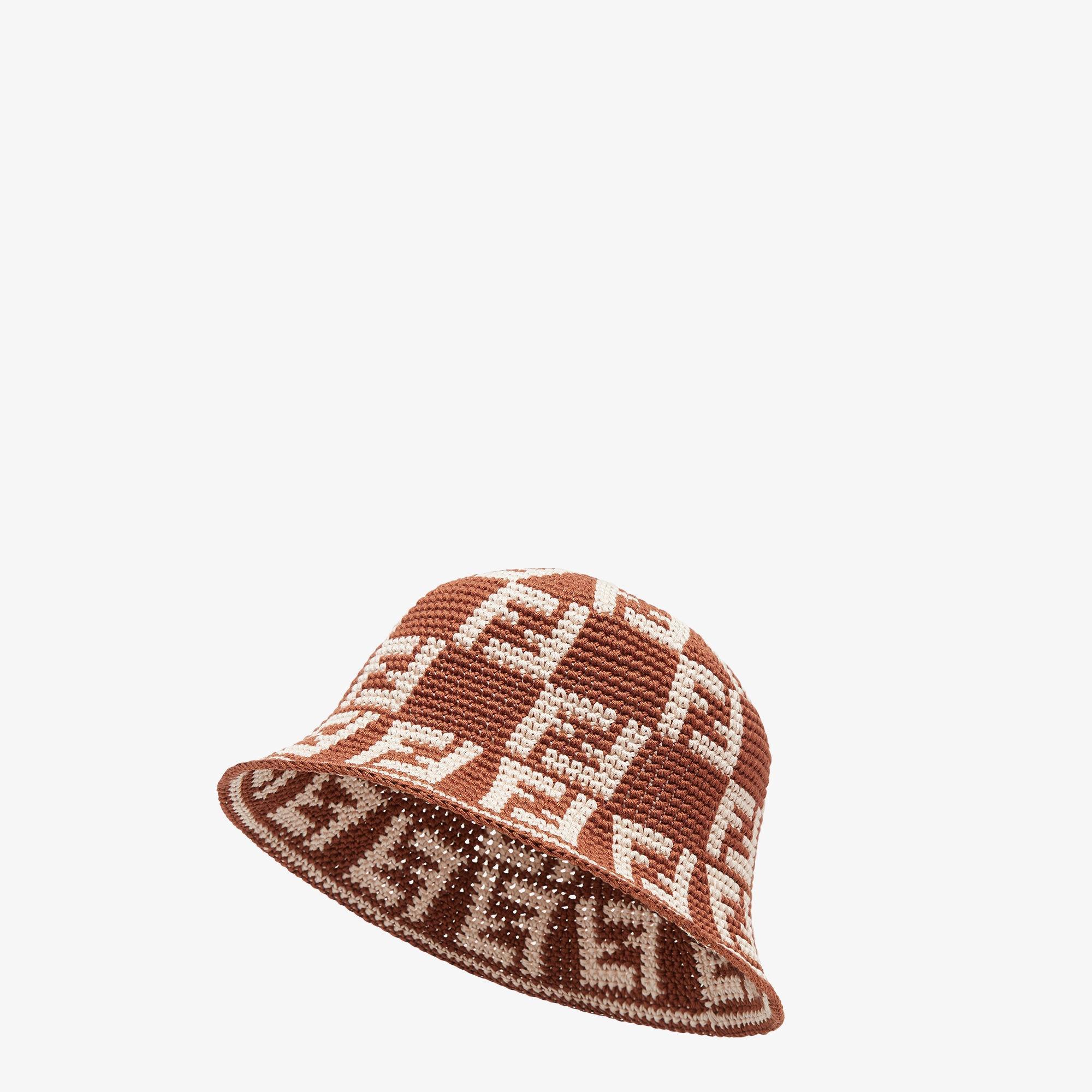 HatBrown cotton cloche hat Product Image