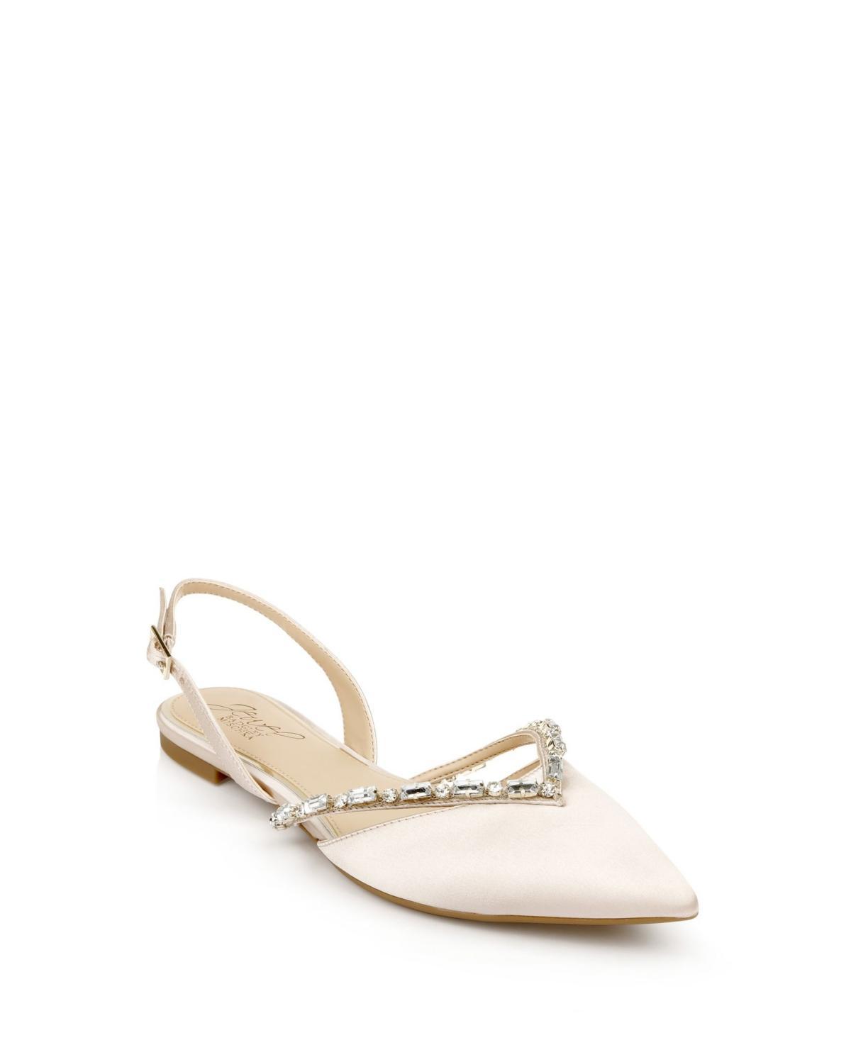 Jewel Badgley Mischka Camden Slingback Evening Flats Womens Shoes Product Image