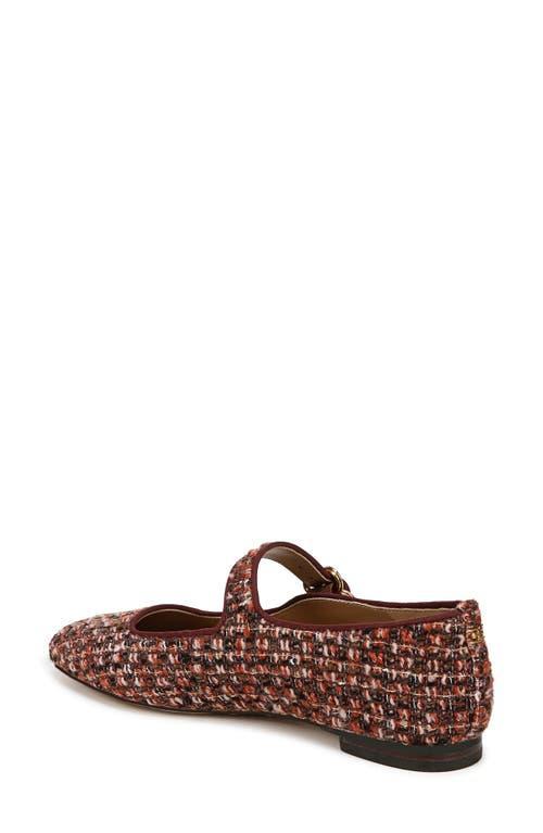 SAM EDELMAN Michaela Mary Jane Flat In Brown Product Image