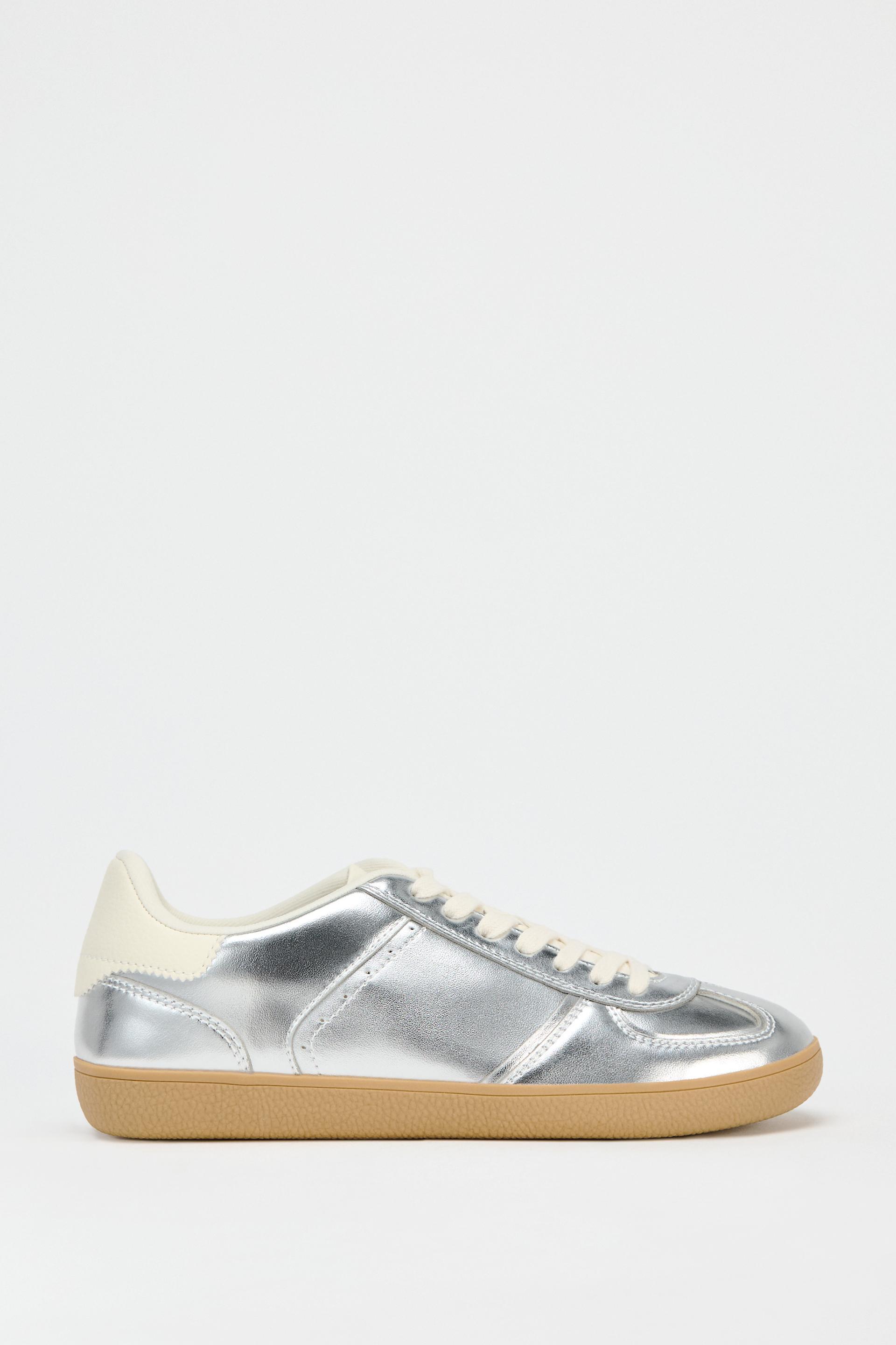 METALLIC EFFECT SNEAKERS Product Image