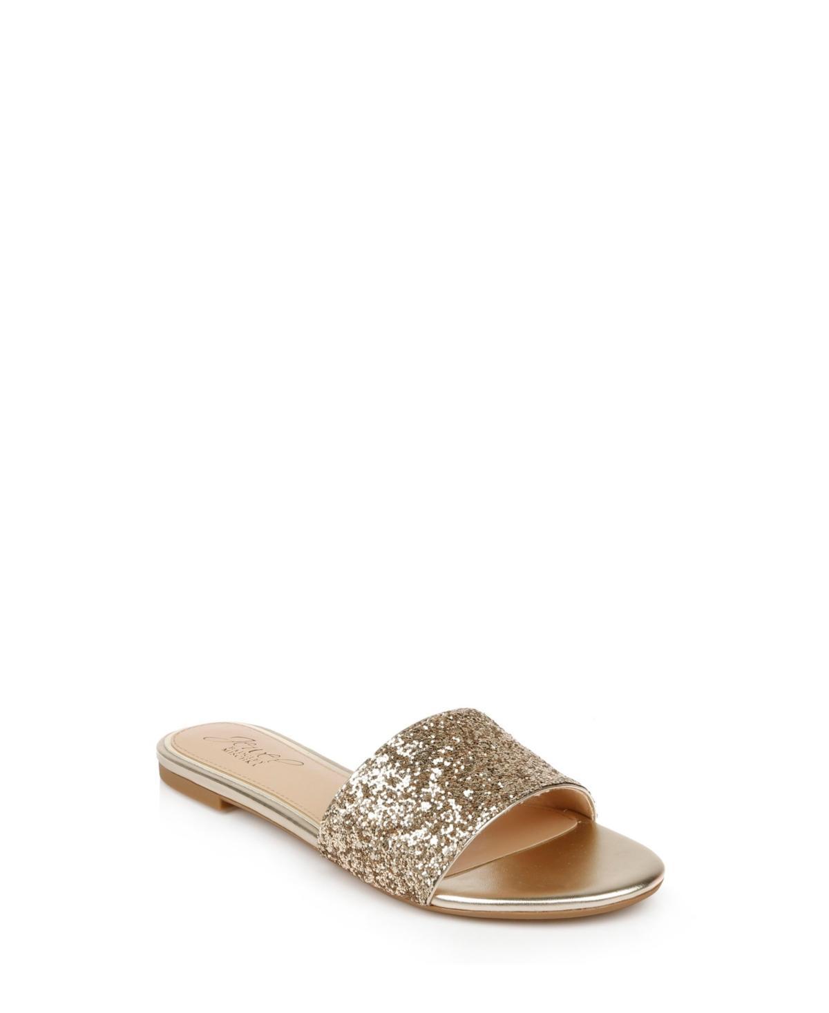 Jewel Badgley Mischka Womens Dillian Chunky Glitter Slide Evening Sandals Product Image