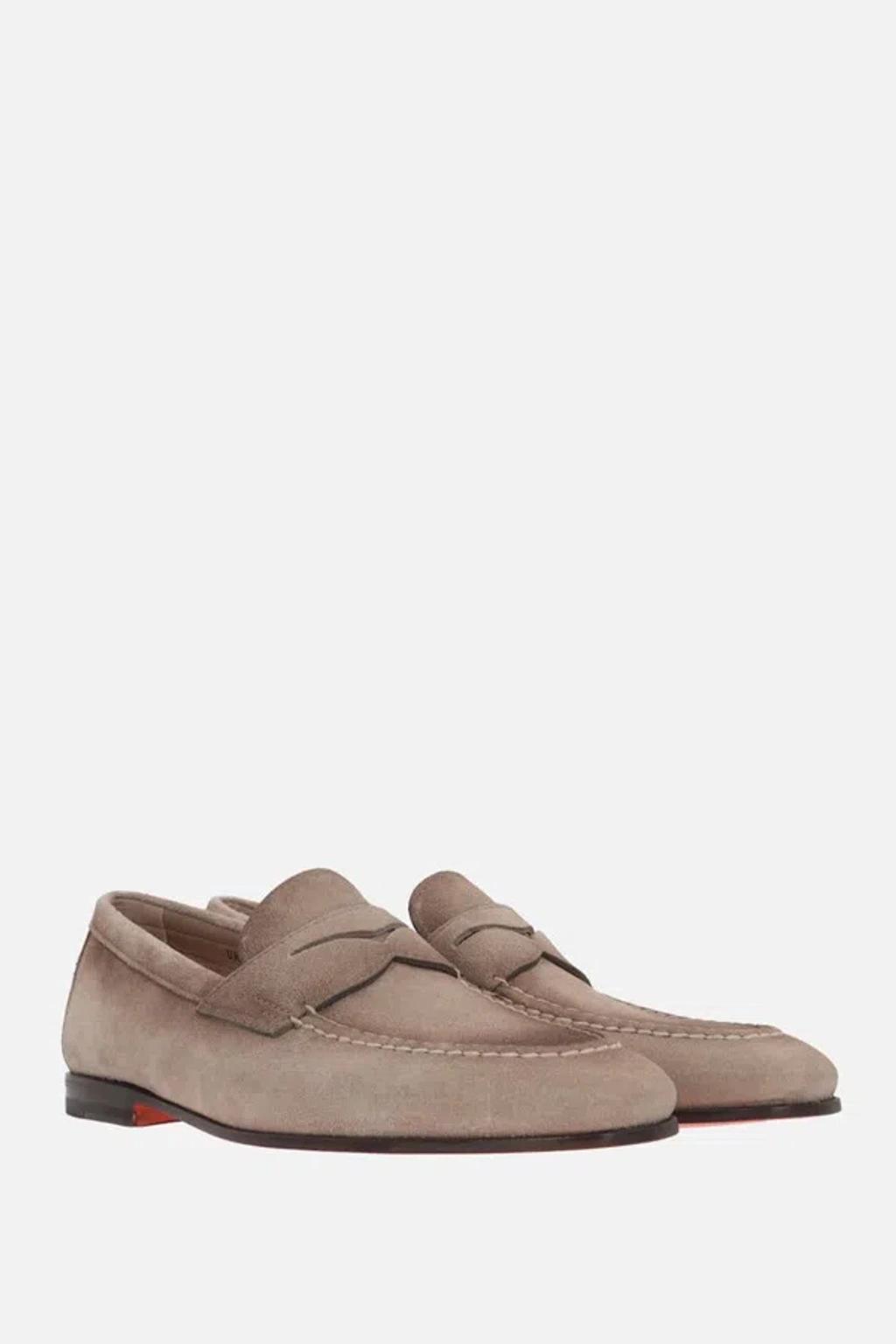 SANTONI Loafers In Beige Product Image