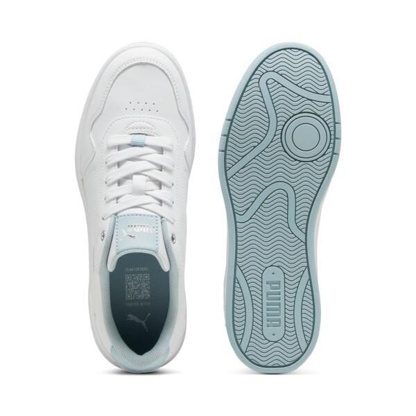 PUMA Court Classy Women's Sneakers in White/Frosted Dew/Silver Product Image