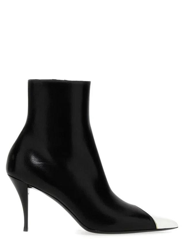 SAINT LAURENT Men's Jam Stiletto Ankle Boots In Black Product Image