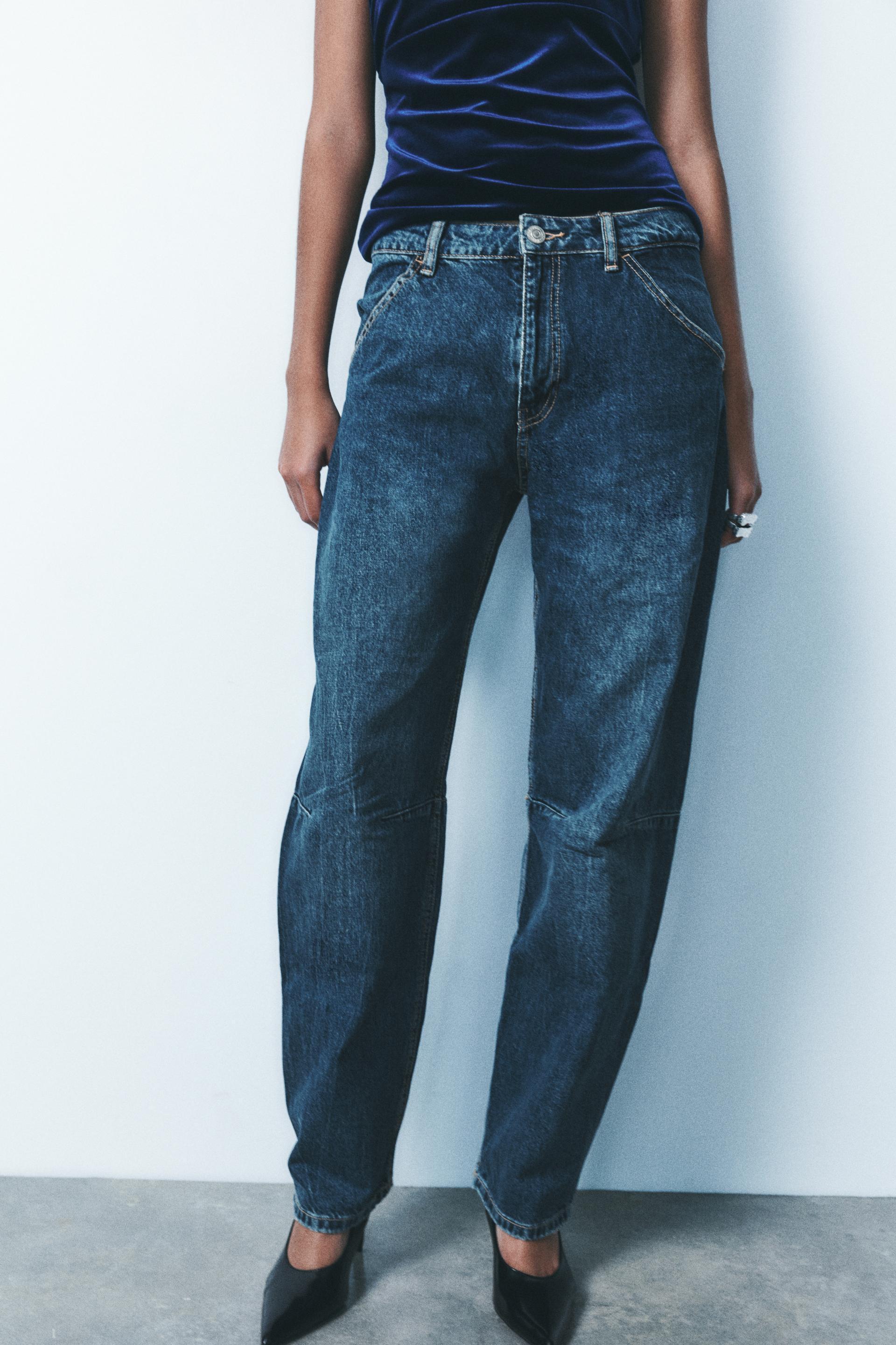 MID WAIST TRF BALLOON JEANS Product Image