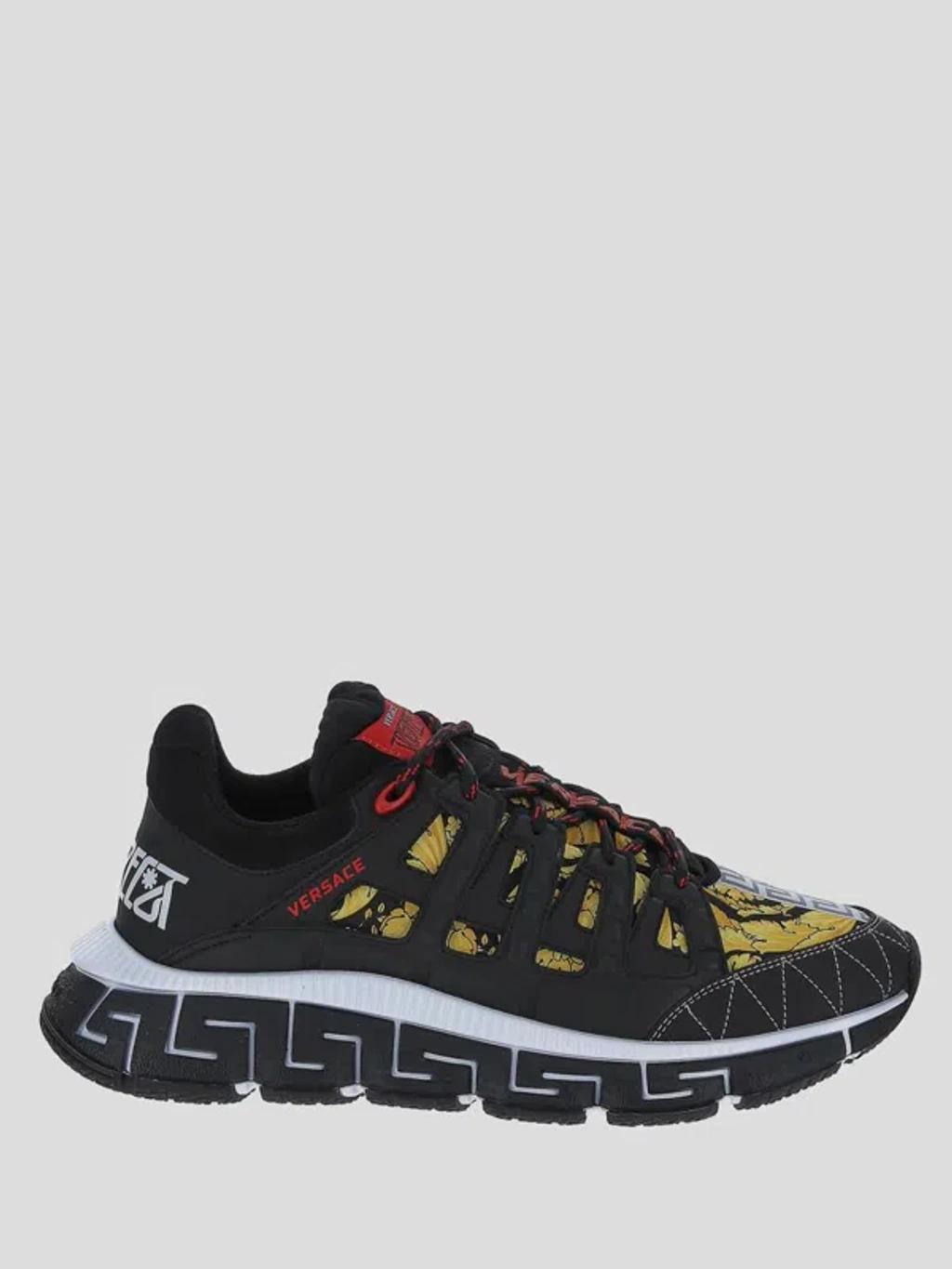 Trigreca Baroque-print Sneakers In Black Product Image