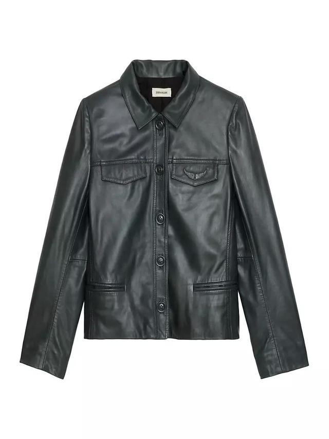 Liams Leather Jacket Product Image